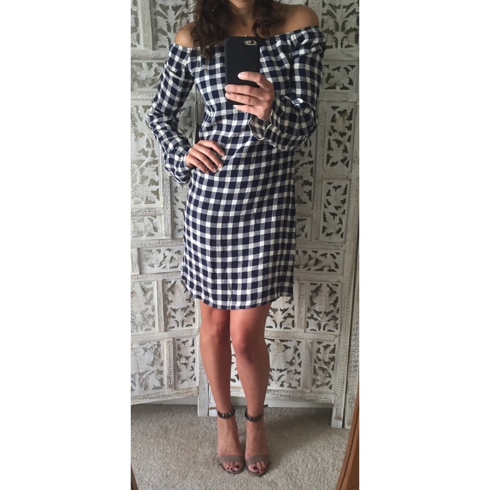 🌿V🌿 Reformation plaid OTS dress